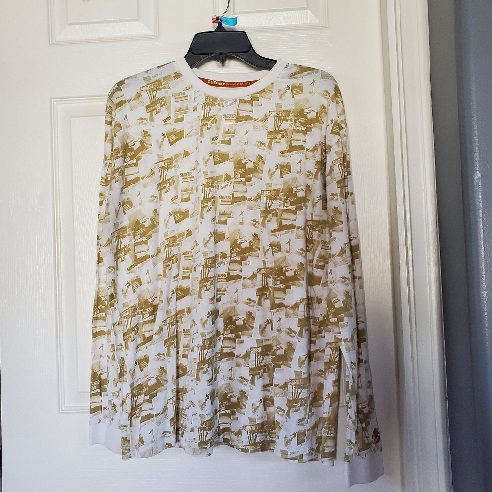Surfer‎ Magazine Long Sleeves T-shirt Pullover Vintage Look Graphic Size XXL